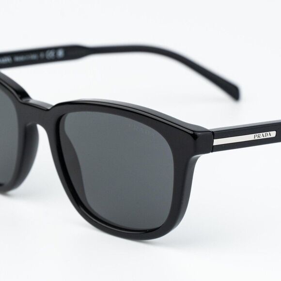 Prada Women Sunglasses Black Grey Square PRA21S 16K08Z NEW AUTHENTIC main image 12